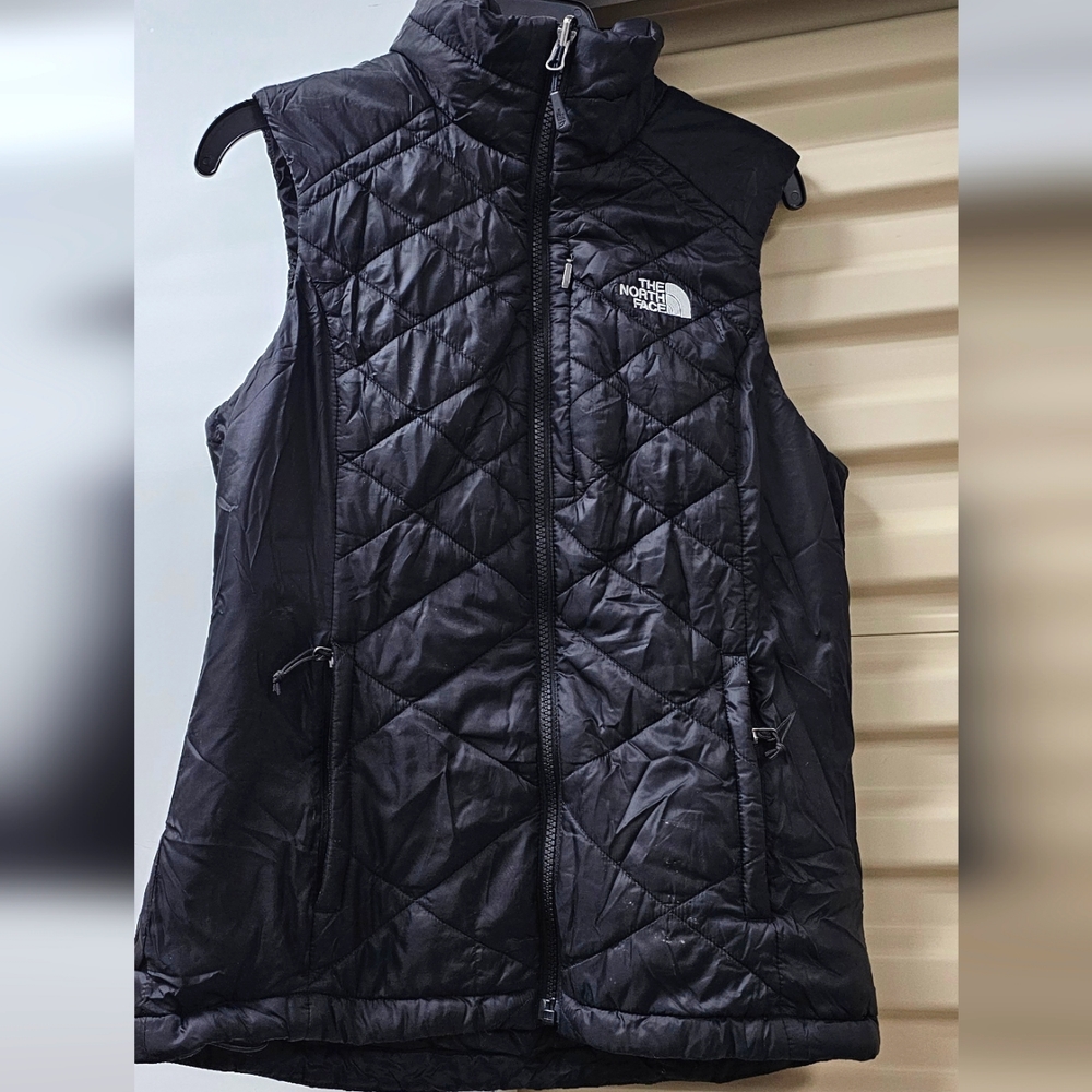 The North Face black puffer vest